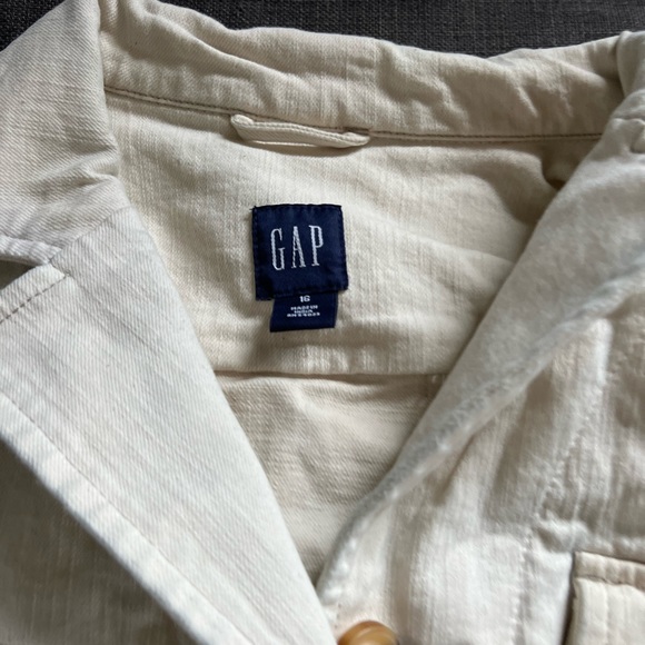 Gap womens size 16 cream denim jacket - Picture 2 of 4